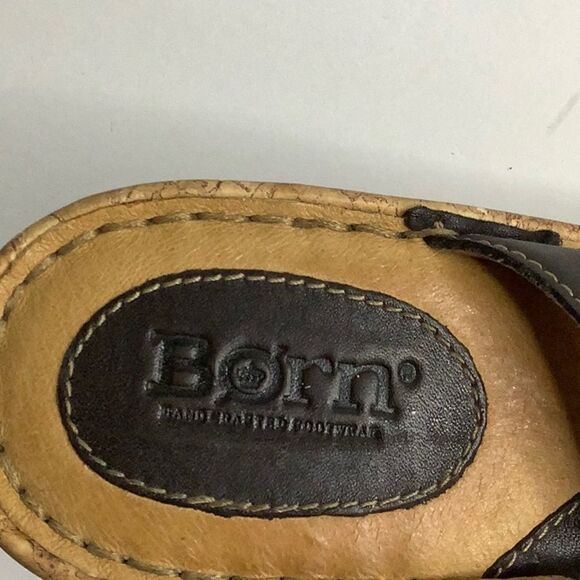 Born Brown Wedge Heel Sandals Size 9 - Picture 14 of 16
